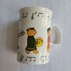 Harrods Vintage Charming Bear Parade Mug - White